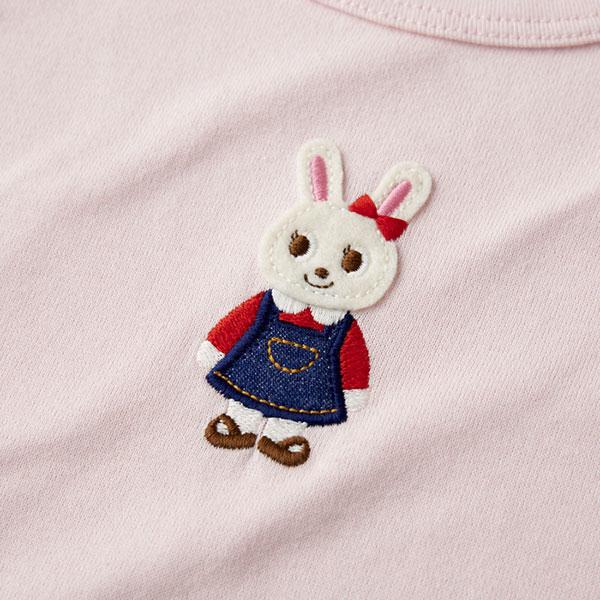 ミキハウス ウサギ刺繍 スリッポン 17cm