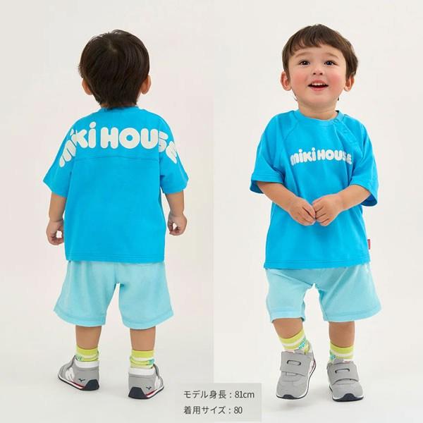 MIKI HOUSE ミキハウス mikihouse バックロゴ 半袖 Tシャツ (90