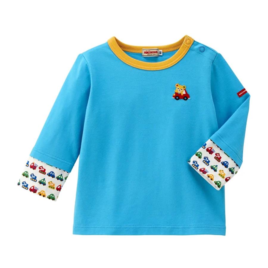 ● 取り寄せ商品●ミキハウス mikihouse 袖重ね着風長袖Ｔシャツ （ 80 90 100 110 120 130 ） 子ども服 ベビー キッズ 男の子　女の子の画像