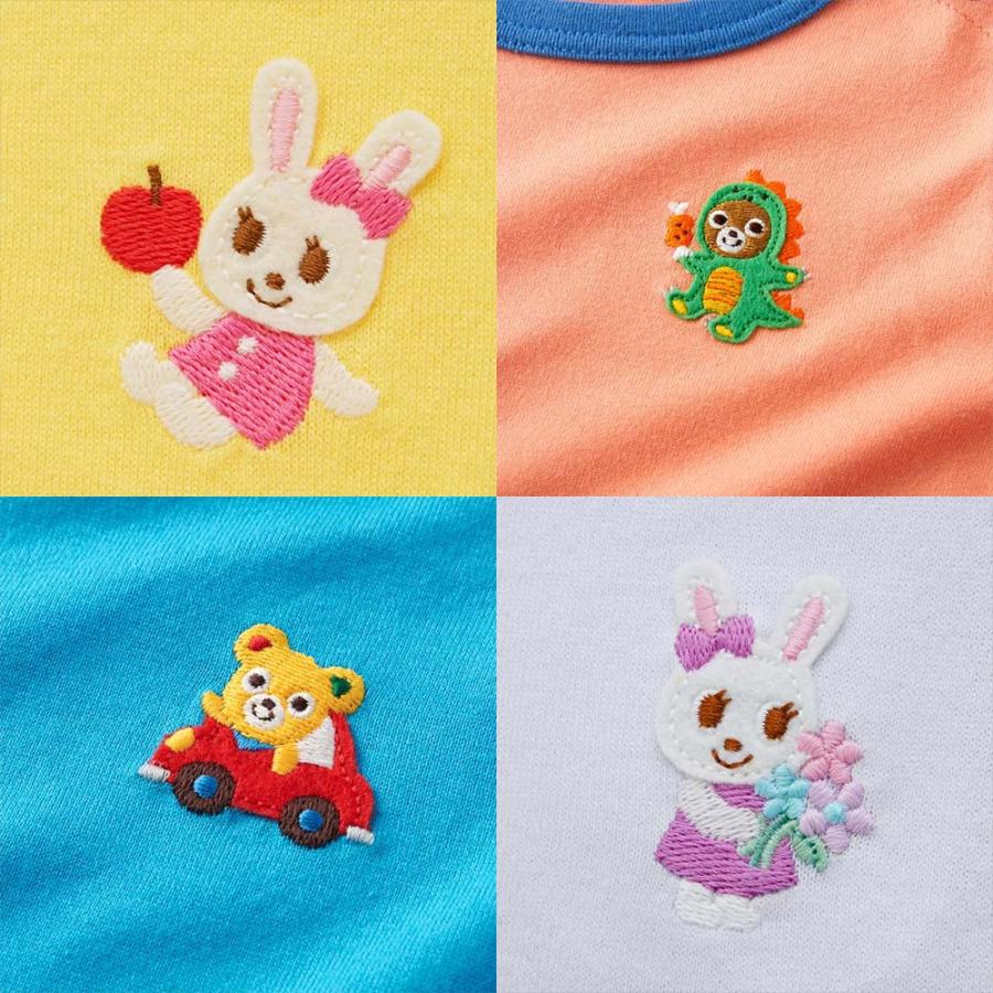 ● 取り寄せ商品●ミキハウス mikihouse 袖重ね着風長袖Ｔシャツ （ 80 90 100 110 120 130 ） 子ども服 ベビー キッズ 男の子　女の子の画像