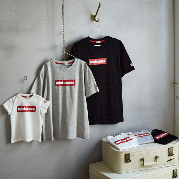 〈maru62〉ミキハウス　ボックスロゴTシャツ　親子セット maru62様専用〉ミキハウス ボックスロゴTシャツ 親子セット