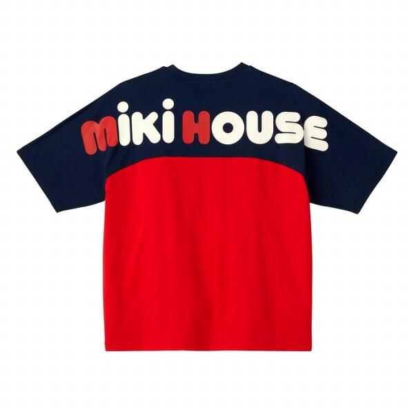 MIKI HOUSE（ミキハウス） バック ロゴ半袖 Tシャツ 大人用(S（155