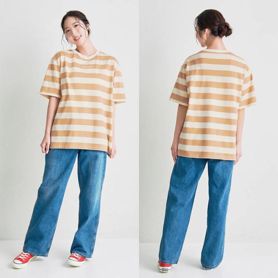 ● 取り寄せ商品●ミキハウス mikihouse 【WEB限定】 ボーダー半袖Ｔシャツ（大人用）  ( S(155-165) - L(175-185) )の画像