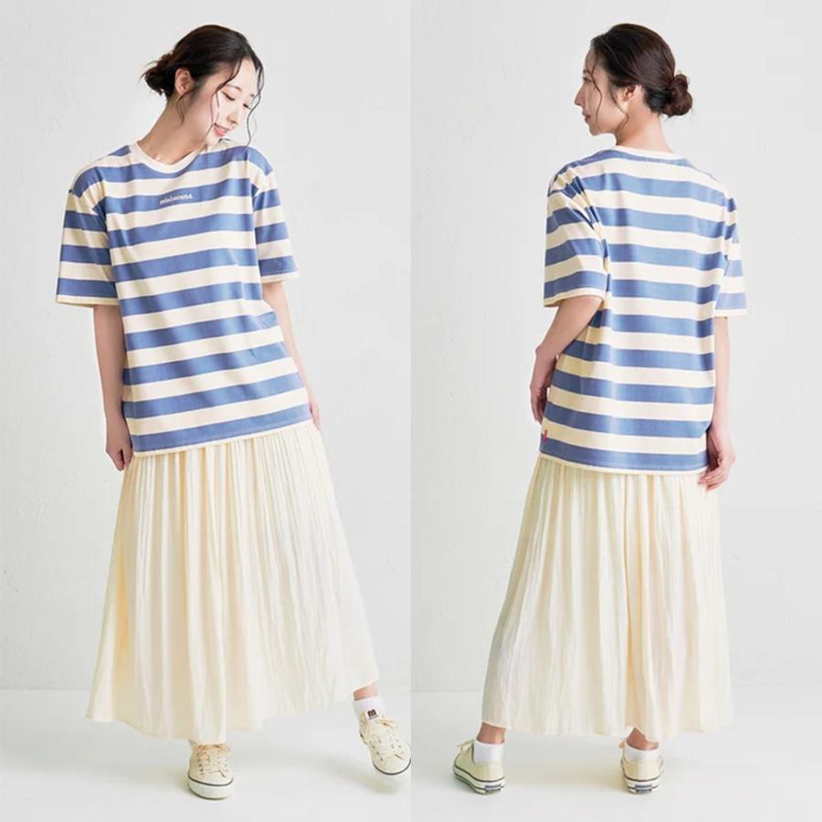 ● 取り寄せ商品●ミキハウス mikihouse 【WEB限定】 ボーダー半袖Ｔシャツ（大人用）  ( S(155-165) - L(175-185) )の画像