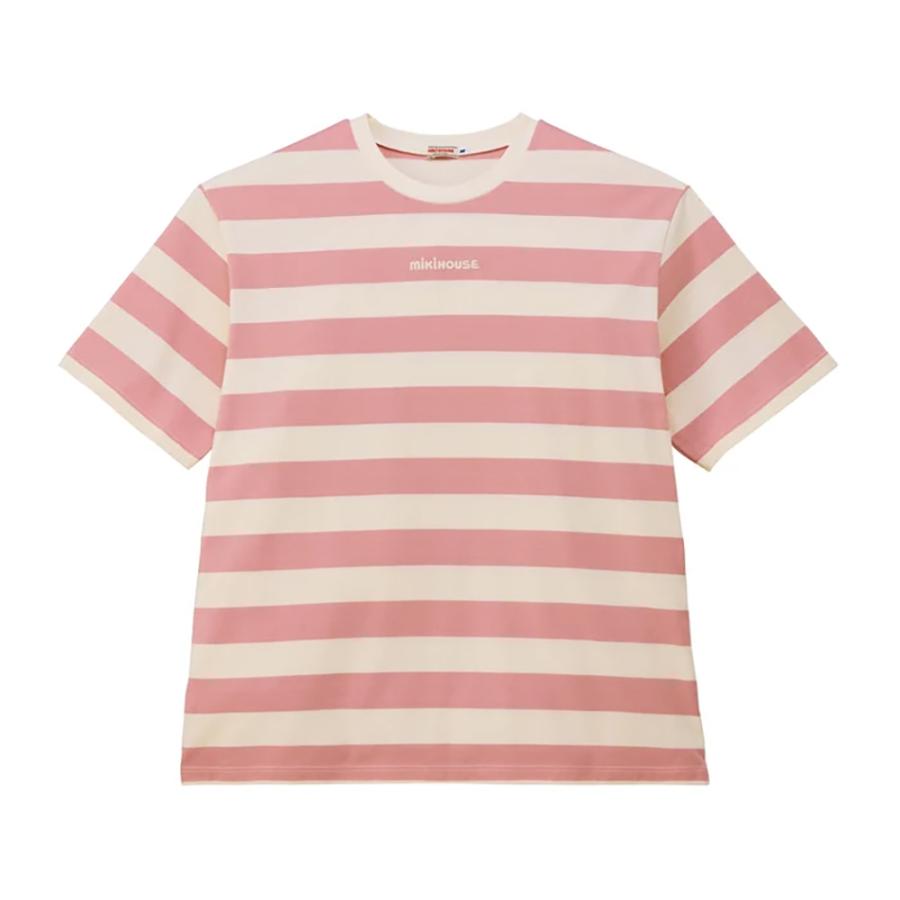 ● 取り寄せ商品●ミキハウス mikihouse 【WEB限定】 ボーダー半袖Ｔシャツ（大人用）  ( S(155-165) - L(175-185) )の画像