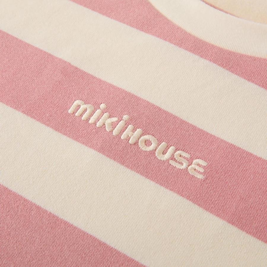 ● 取り寄せ商品●ミキハウス mikihouse 【WEB限定】 ボーダー半袖Ｔシャツ（大人用）  ( S(155-165) - L(175-185) )の画像