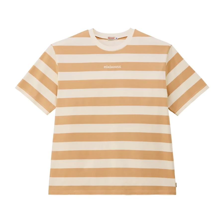 ● 取り寄せ商品●ミキハウス mikihouse 【WEB限定】 ボーダー半袖Ｔシャツ（大人用）  ( S(155-165) - L(175-185) )の画像