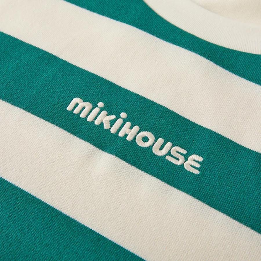 ● 取り寄せ商品●ミキハウス mikihouse 【WEB限定】 ボーダー半袖Ｔシャツ（大人用）  ( S(155-165) - L(175-185) )の画像