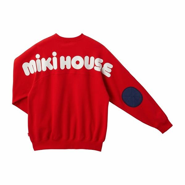 MIKI HOUSE ミキハウス mikihouse バックロゴトレーナー 大人用 MIKI HOUSE ミキハウス mikihouse バックロゴトレーナー 大人用