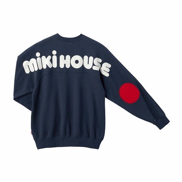 MIKI HOUSE ミキハウス mikihouse バックロゴトレーナー 大人用 MIKI HOUSE ミキハウス mikihouse バックロゴトレーナー 大人用