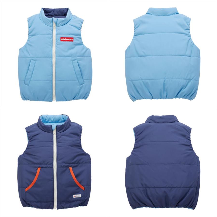 ● 取り寄せ商品●ミキハウス mikihouse 【WEB限定】 リバーシブルベスト ( 80 90 100 110 120 130 140 150 ) | MIKI HOUSE | 10