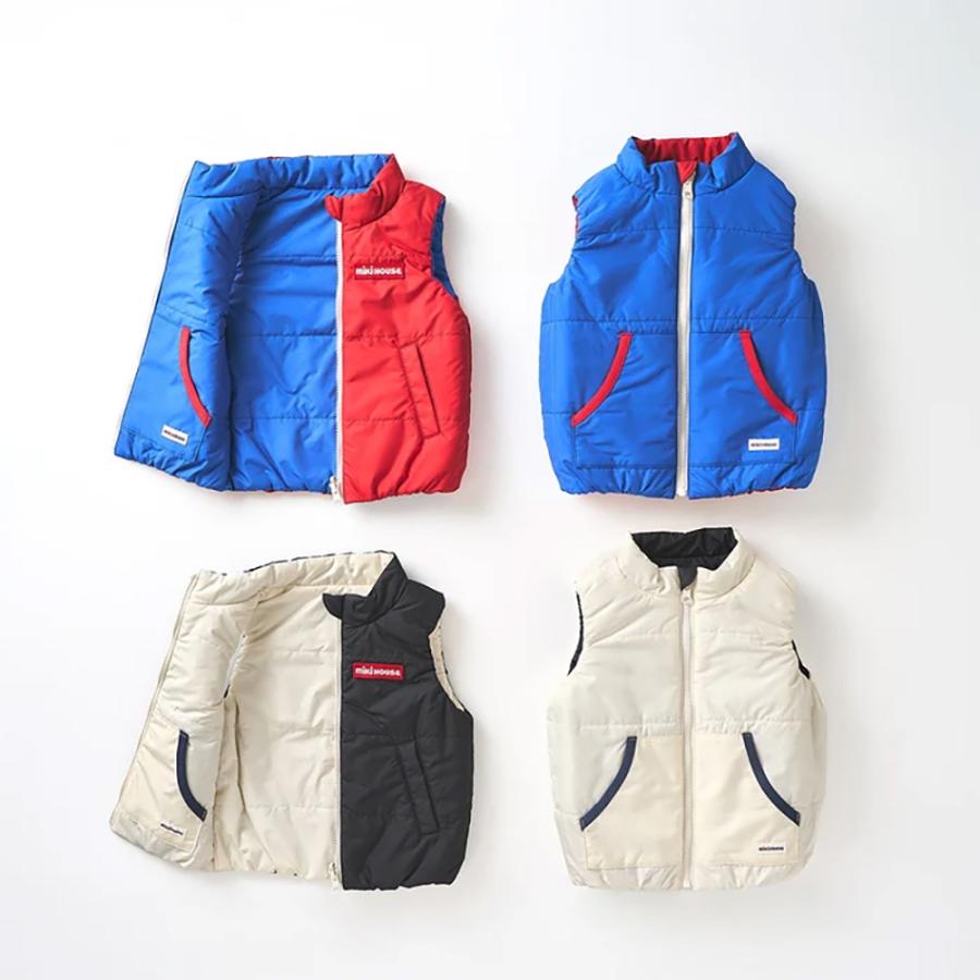 ● 取り寄せ商品●ミキハウス mikihouse 【WEB限定】 リバーシブルベスト ( 80 90 100 110 120 130 140 150 ) | MIKI HOUSE | 16