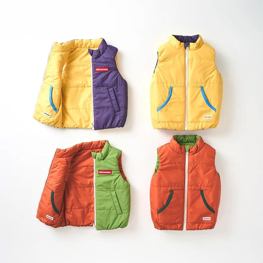 ● 取り寄せ商品●ミキハウス mikihouse 【WEB限定】 リバーシブルベスト ( 80 90 100 110 120 130 140 150 ) | MIKI HOUSE | 17