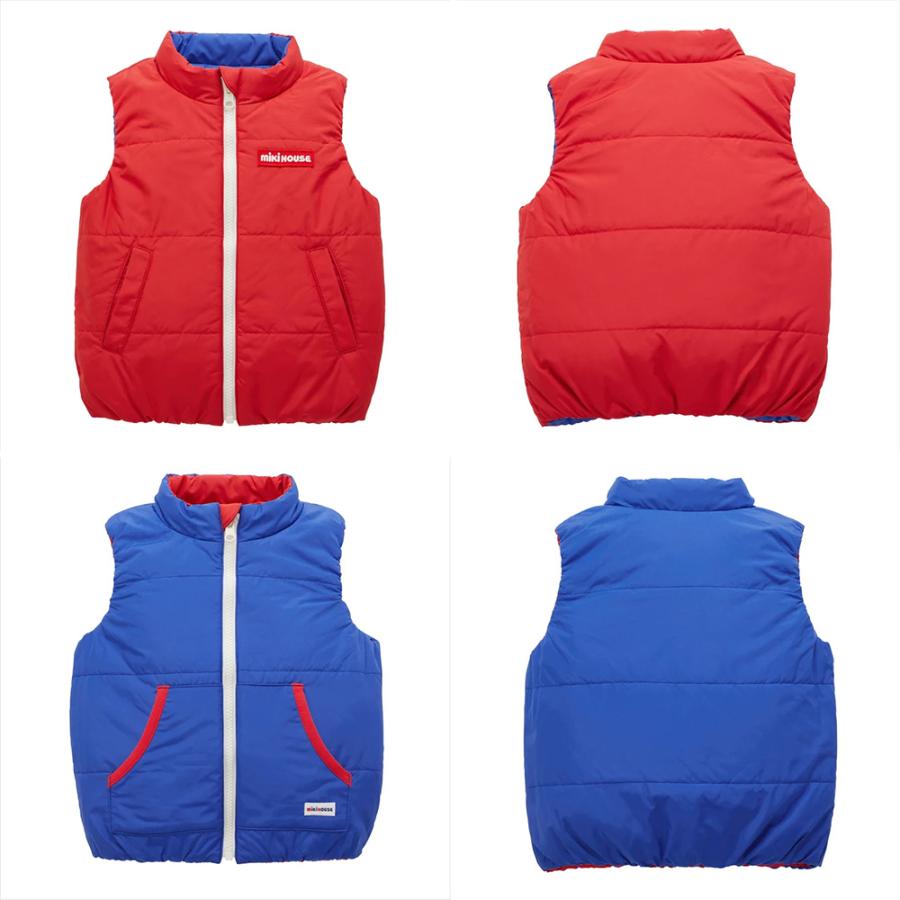 ● 取り寄せ商品●ミキハウス mikihouse 【WEB限定】 リバーシブルベスト ( 80 90 100 110 120 130 140 150 ) | MIKI HOUSE | 02