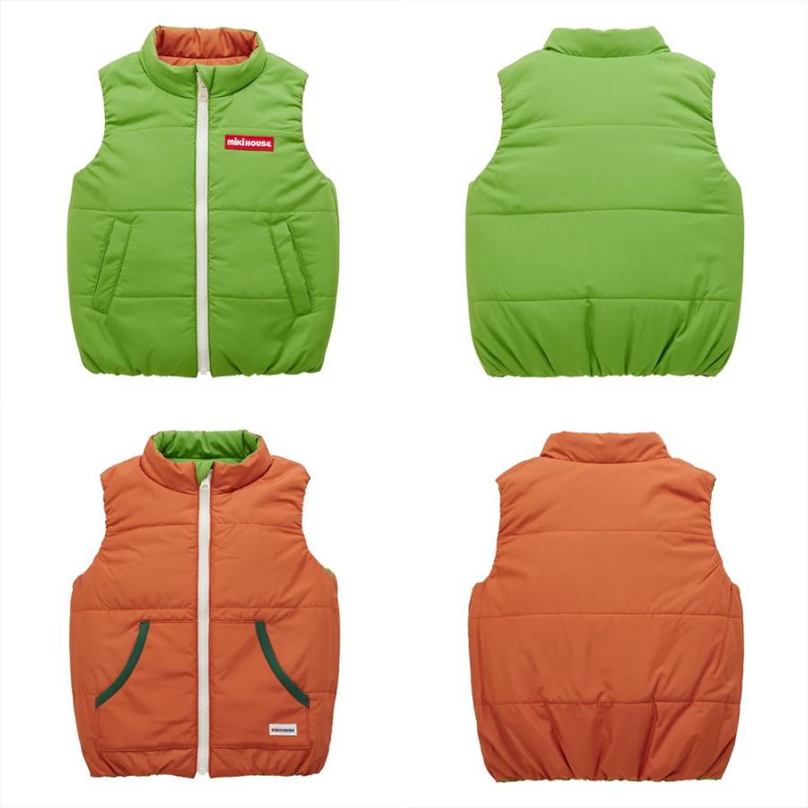 ● 取り寄せ商品●ミキハウス mikihouse 【WEB限定】 リバーシブルベスト ( 80 90 100 110 120 130 140 150 ) | MIKI HOUSE | 06