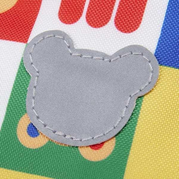 ミキハウス　mikihouse　パズルブロック　リュック　総柄　ロゴ　チェストベルト（M・10リットル）10L（鞄　かばん　バッグ　リュックサック　小学生）の画像