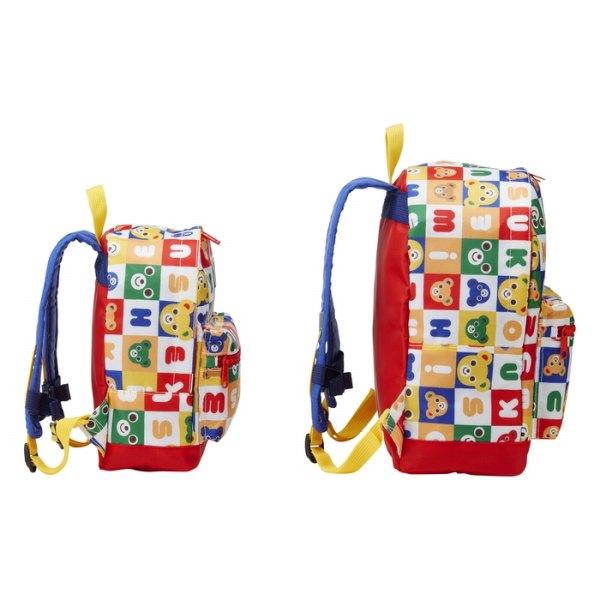 MIKI HOUSE（ミキハウス） パズルブロック リュック 総柄 ロゴ