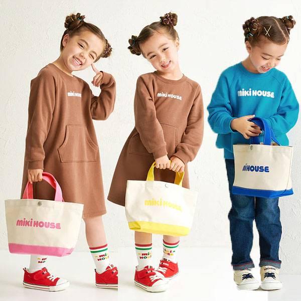 MIKI HOUSE（ミキハウス） ロゴ シンプル ミニトートバッグ（サイズ