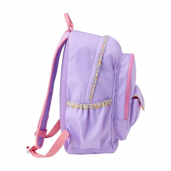 ●取り寄せ商品●ミキハウス　mikihouse　リュック(18Ｌ)18リットル　子ども用　女の子　高学年　リュックサック　花柄　ラベンダー　大容量_5