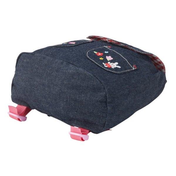 【値下げ】ミキハウス　デニムリュック　女の子 MIKI HOUSE リュック プッチーうさこデニムリュック キッズ 子供