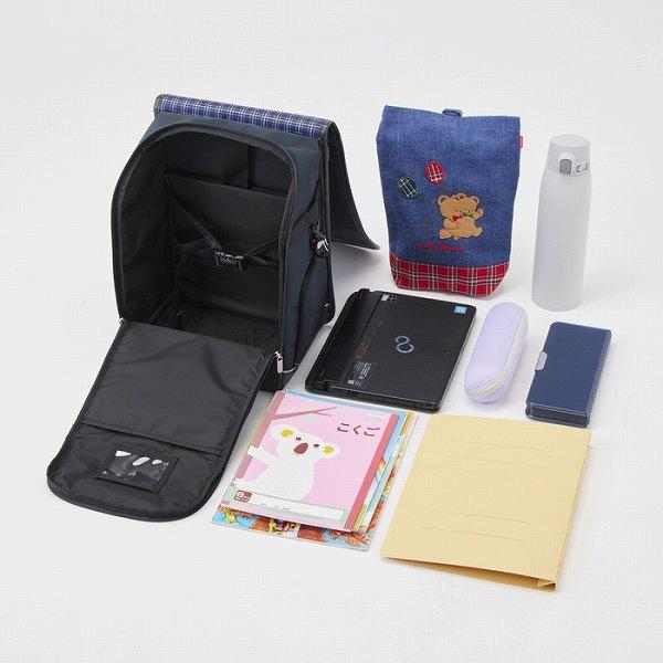 ● 取り寄せ商品● ミキハウス mikihouse ナイロンランドセル 箱入 日本製 A4フラットファイル対応 大容量 撥水加工 入学 小学生の画像