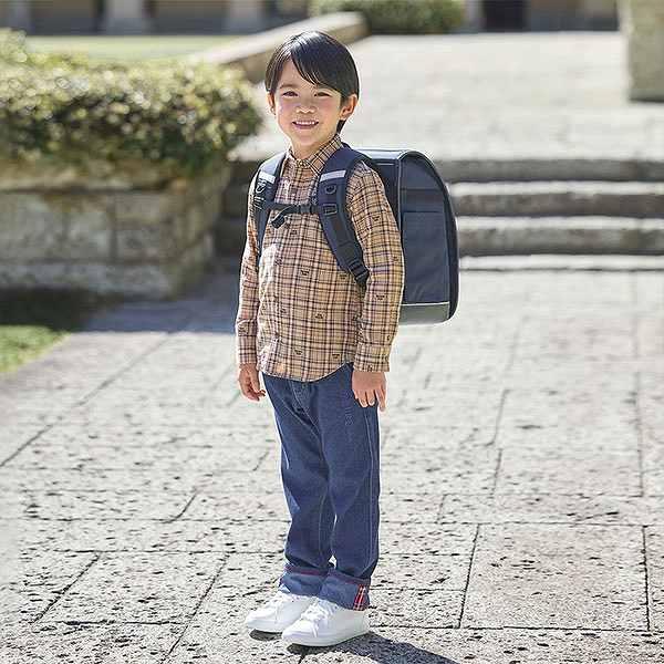● 取り寄せ商品● ミキハウス mikihouse ナイロンランドセル 箱入 日本製 A4フラットファイル対応 大容量 撥水加工 入学 小学生の画像