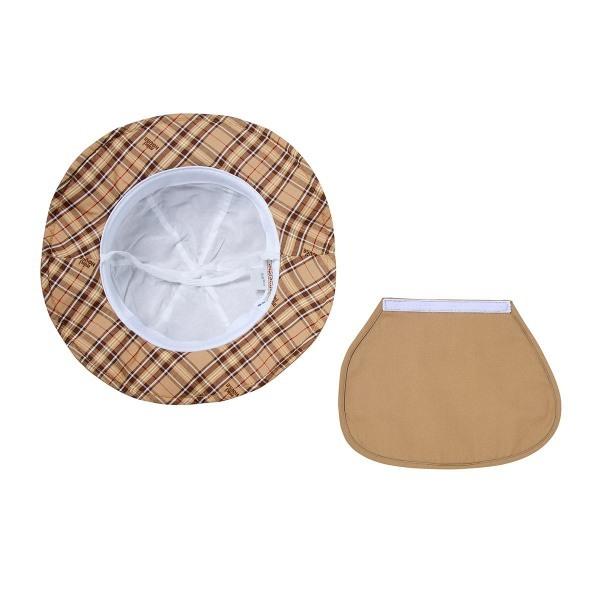 ミキハウス　mikihouse　日よけ付き ハット 帽子 ( 46cm 48cm 50cm ）ベビー　赤ちゃん　幼児   女の子 男の子 0歳 １歳 ２歳 ３歳 UVカット　綿100％ | MIKI HOUSE | 08