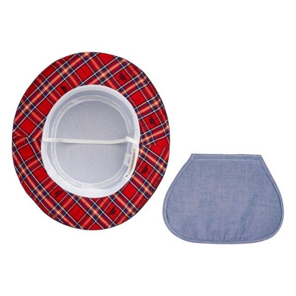 ミキハウス mikihouse 日除け付き デニム 帽子 ( 46cm 48cm 50cm 52cm ）ベビー 幼児   女の子 男の子 0歳 １歳 ２歳 ３歳 4歳 サイズ調節可能の画像