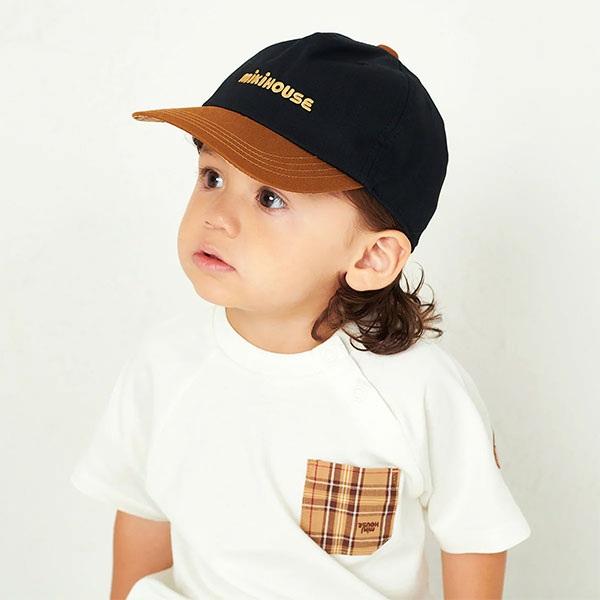 ●取り寄せ商品●ミキハウス mikihouse ロゴ キャップ 帽子 ( 48cm 50cm 52cm 54cm )  女の子 男の子 UVカットの画像
