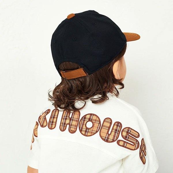 ●取り寄せ商品●ミキハウス mikihouse ロゴ キャップ 帽子 ( 48cm 50cm 52cm 54cm )  女の子 男の子 UVカットの画像