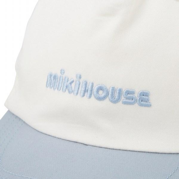●取り寄せ商品●ミキハウス mikihouse ロゴ キャップ 帽子 ( 48cm 50cm 52cm 54cm )  女の子 男の子 UVカットの画像