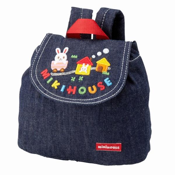 miki house デニム新品タグ付きうさこちゃん15.5㎝　ピンクりぼん mikihouse - ☆ミキハウス☆うさこちゃんひょっこりデニム☆110