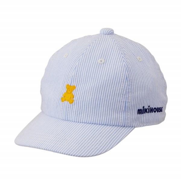 ●取り寄せ商品●ミキハウス mikihouse シルエットベア キャップ 帽子 ( 48cm 50cm 52cm 54cm ) 女の子 男の子 １歳 ２歳 ３歳 ４歳 ５歳 ６歳 綿100％の画像