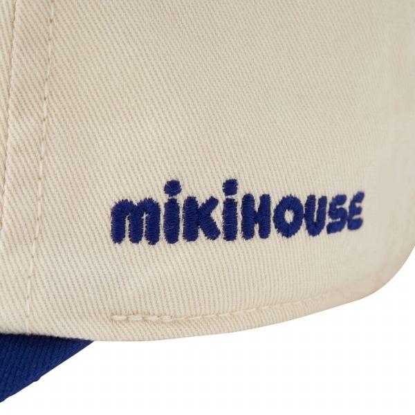 ●取り寄せ商品●ミキハウス mikihouse シルエットベア キャップ 帽子 ( 48cm 50cm 52cm 54cm ) 女の子 男の子 １歳 ２歳 ３歳 ４歳 ５歳 ６歳 綿100％の画像