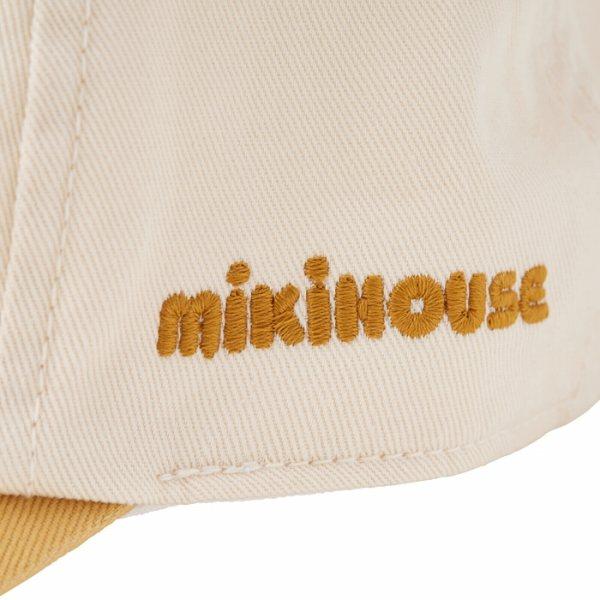 ●取り寄せ商品●ミキハウス mikihouse シルエットベア キャップ 帽子 ( 48cm 50cm 52cm 54cm ) 女の子 男の子 １歳 ２歳 ３歳 ４歳 ５歳 ６歳 綿100％の画像