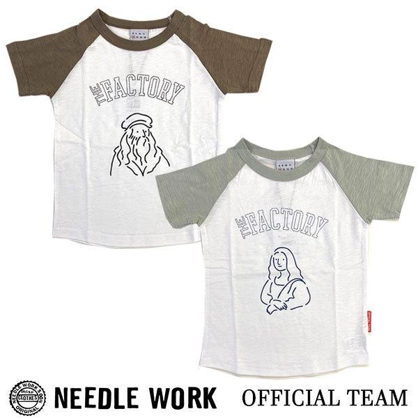 ●50％OFFセール●ニードルワーク（NEEDL WORK）OFFICIAL TEAM　Tシャツ　THE　FACTORY　RAGLAN（120・130・140）半額 アウトレット セール | OFFICIAL TEAM