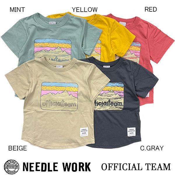 ●50%OFFセール●ニードルワーク（NEEDL WORK）OFFICIAL TEAM　OUTDOOR　T-SHIRTS（120・130・140)　接触冷感 UVケア加工 半額 アウトレット セール | OFFICIAL TEAM