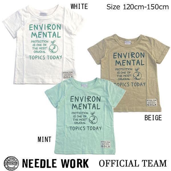 ニードルワーク（NEEDL WORK）OFFICIAL TEAM　ECOLOGY  LOGO  T-SHIRT(120cm・130cm・140cm） | OFFICIAL TEAM