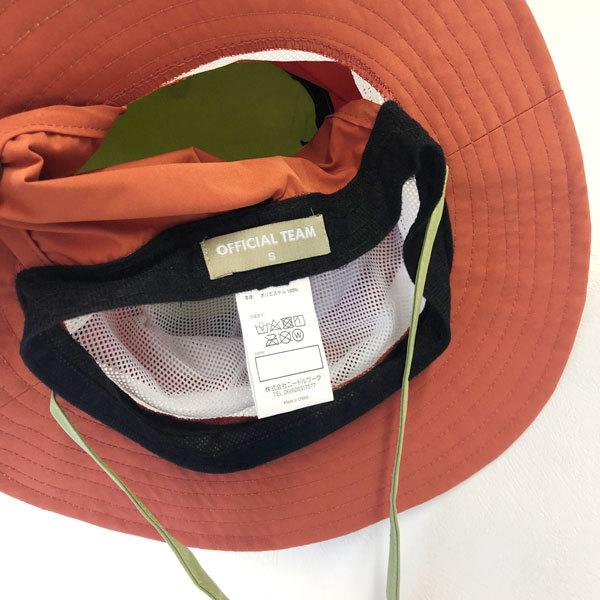 ●30％OFFセール●ニードルワーク（NEEDL WORK）OFFICIAL TEAM　SAFARI　HAT　サファリハット 帽子 レジャー 紫外線対策 カラー 男の子 女の子 ( 52cm ） | OFFICIAL TEAM | 08