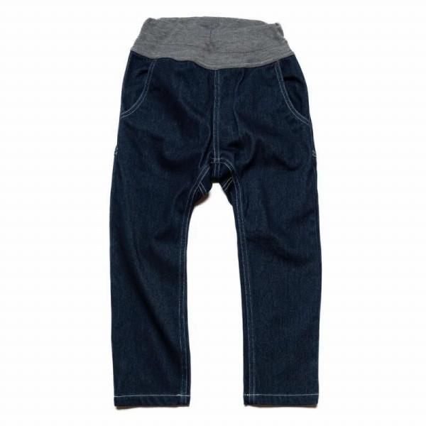 ニードルワーク（NEEDL WORK）OFFICIAL TEAM　カットデニムサルエルパンツ(130・140・150）子ども服　男の子　小学生　キッズ　ジュニア　シンプル　長ズボン | OFFICIAL TEAM | 01
