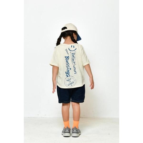 ニードルワーク（NEEDL WORK）OFFICIAL TEAM　カットデニムタックショーツ　5分丈(130・140・150）子ども服　女の子　男の子　小学生　キッズ　半ズボン | OFFICIAL TEAM | 04