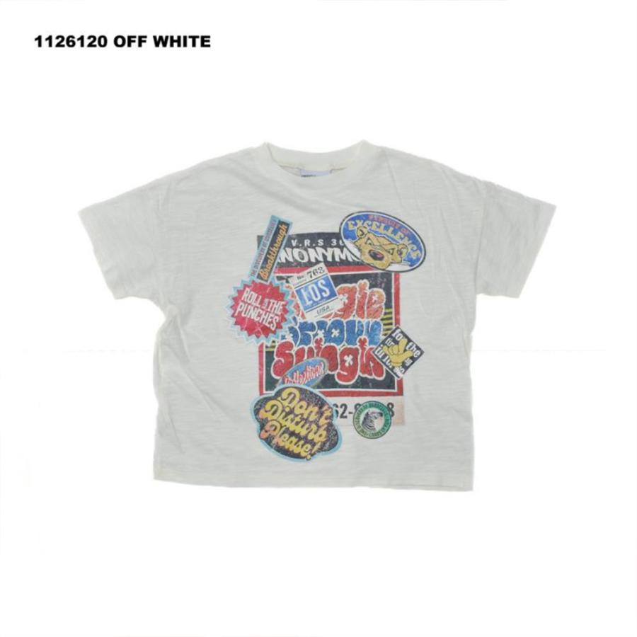 ニードルワーク （NEEDL WORK） OFFICIAL TEAM スラブ天竺 ステッカー柄Tシャツ ( 110 120 130 140 150 ) | OFFICIAL TEAM | 02