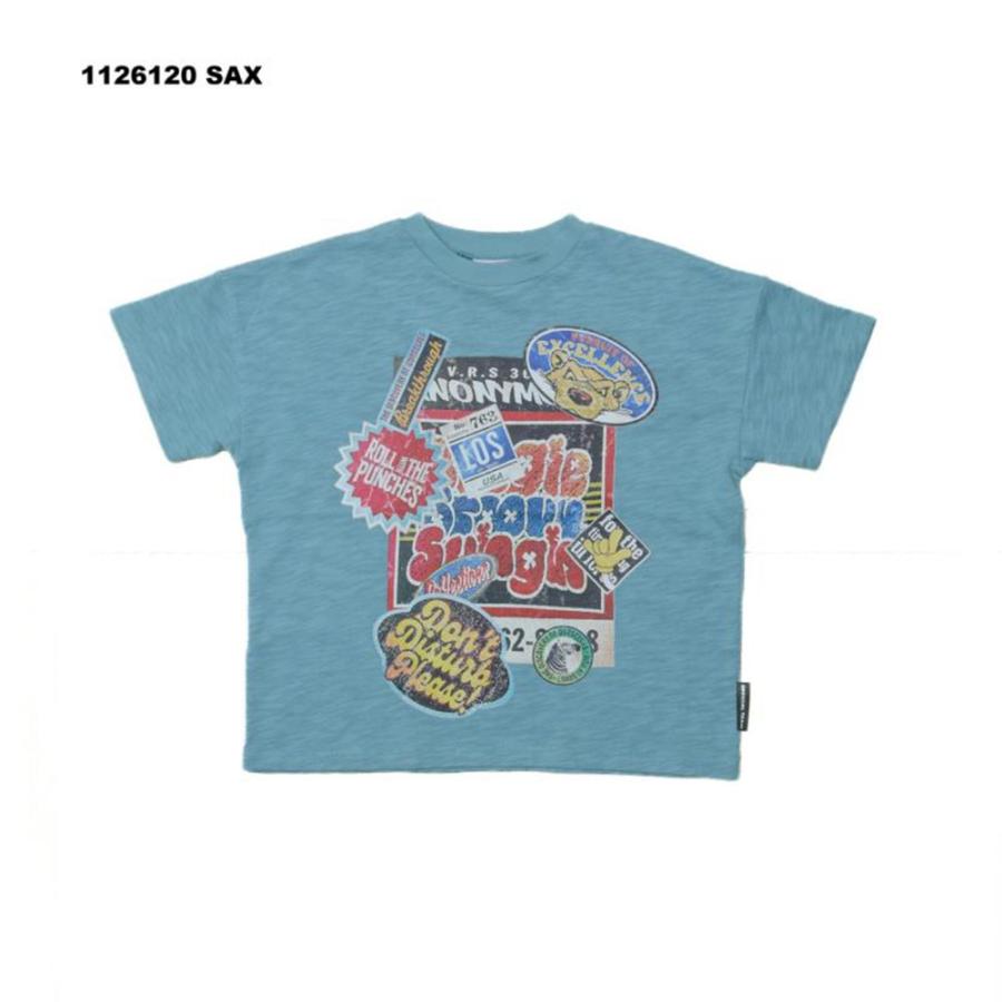 ニードルワーク （NEEDL WORK） OFFICIAL TEAM スラブ天竺 ステッカー柄Tシャツ ( 110 120 130 140 150 ) | OFFICIAL TEAM | 03