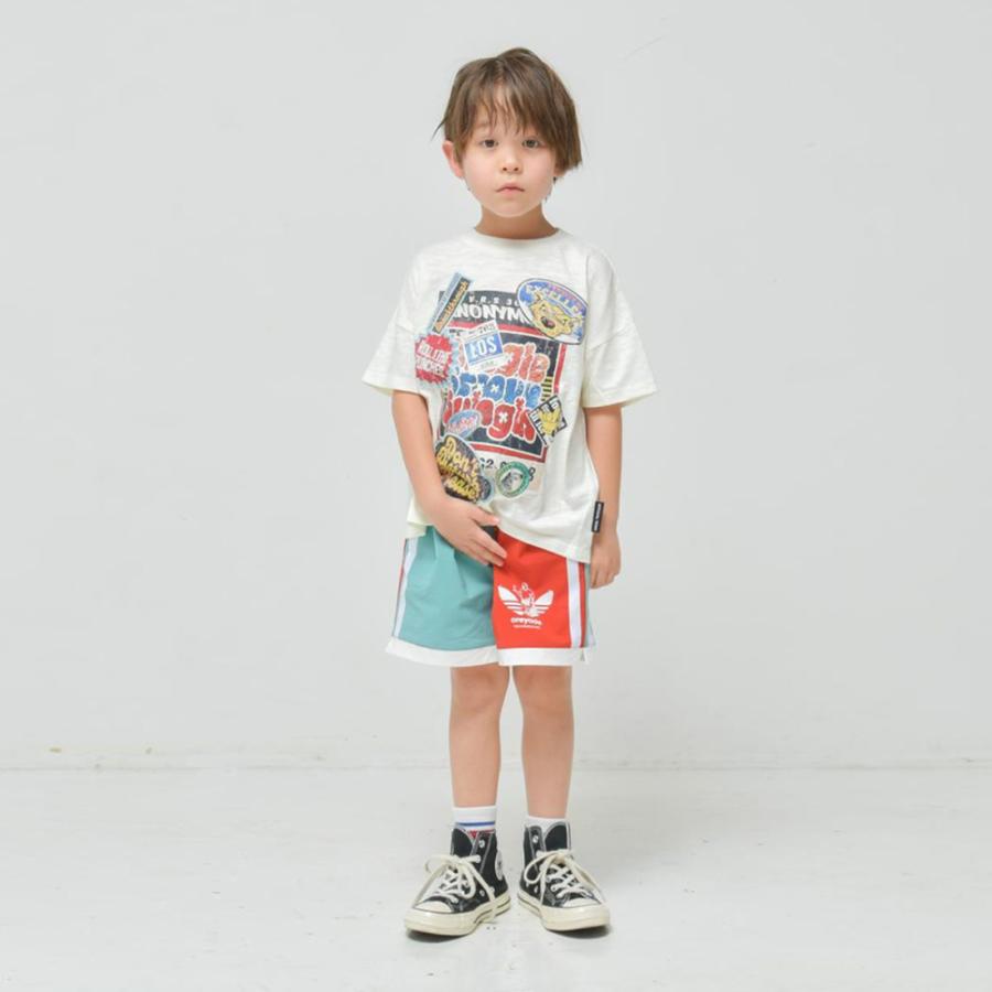 ニードルワーク （NEEDL WORK） OFFICIAL TEAM スラブ天竺 ステッカー柄Tシャツ ( 110 120 130 140 150 ) | OFFICIAL TEAM | 08