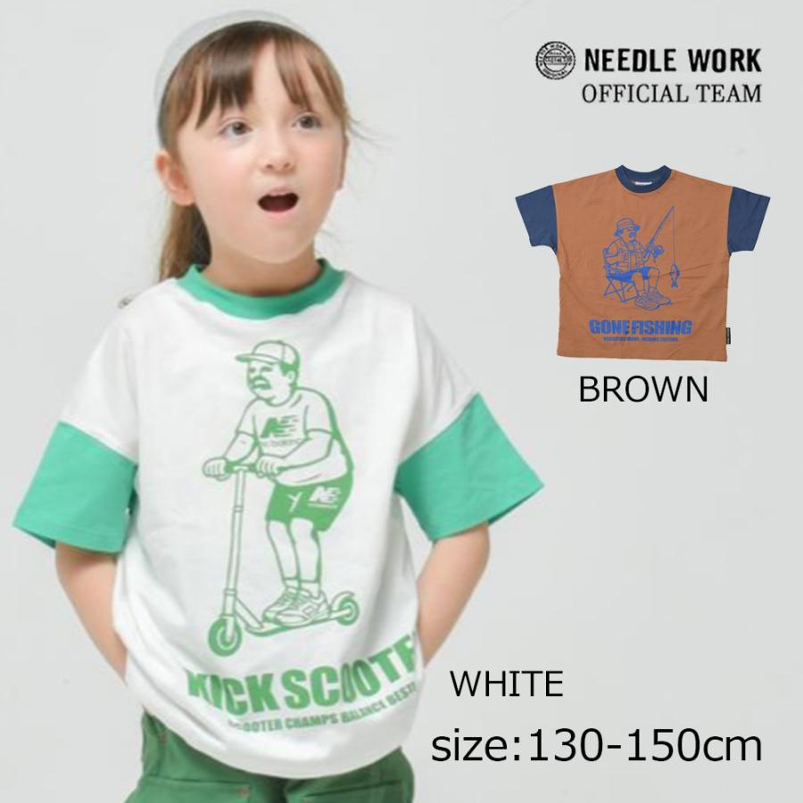 ニードルワーク （NEEDL WORK） OFFICIAL TEAM キックスクーター＆フィッシングTシャツ ( 130 140 150 ） | OFFICIAL TEAM