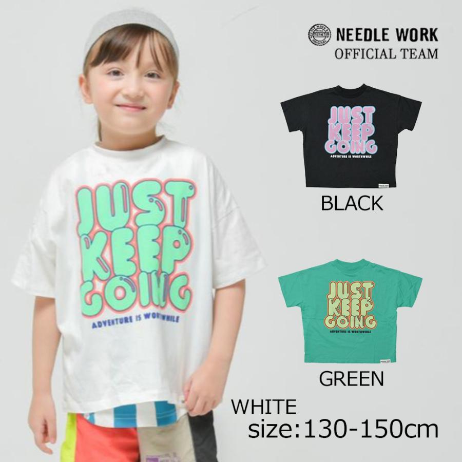 ニードルワーク （NEEDL WORK） OFFICIAL TEAM JUST KEEP GOINGロゴ　Tシャツ ( 130 140 150 ） | OFFICIAL TEAM