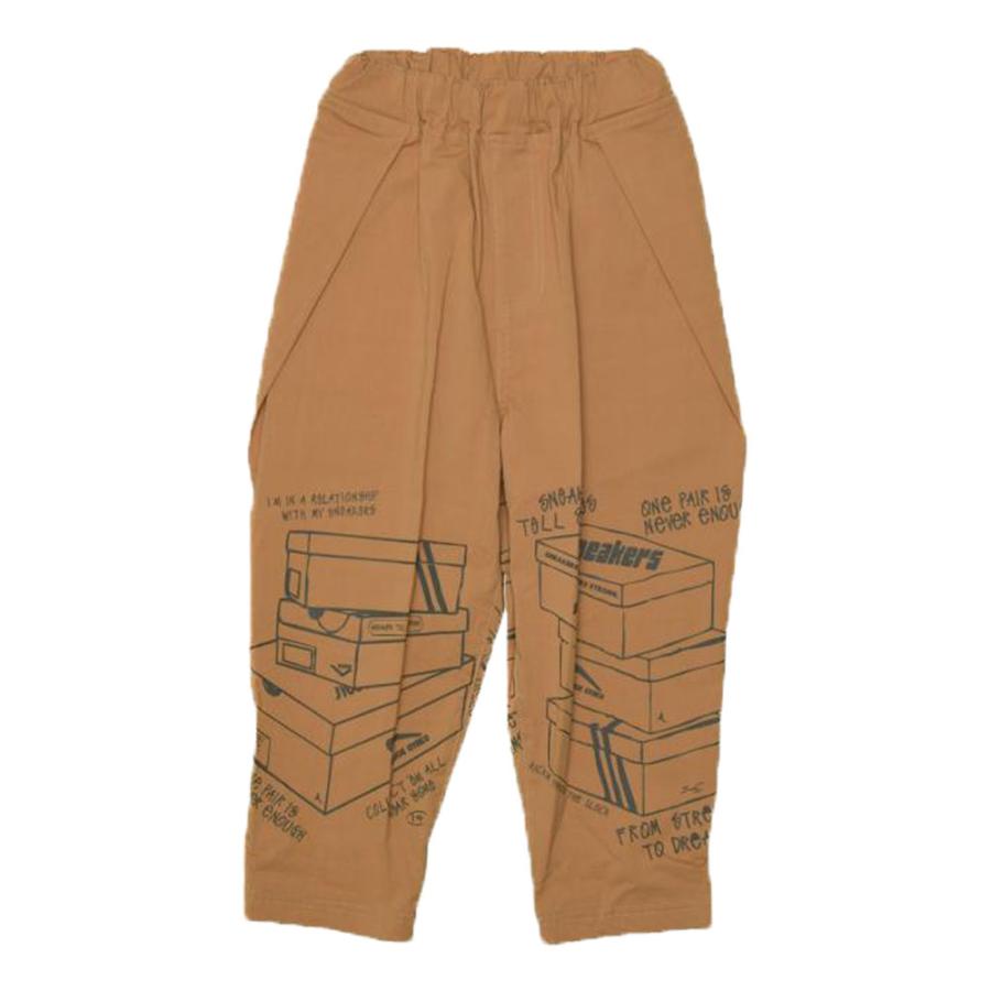 ニードルワーク （NEEDL WORK） OFFICIAL TEAM ストレッチポプリンスニーカーイラストワイドパンツ | OFFICIAL TEAM | 03