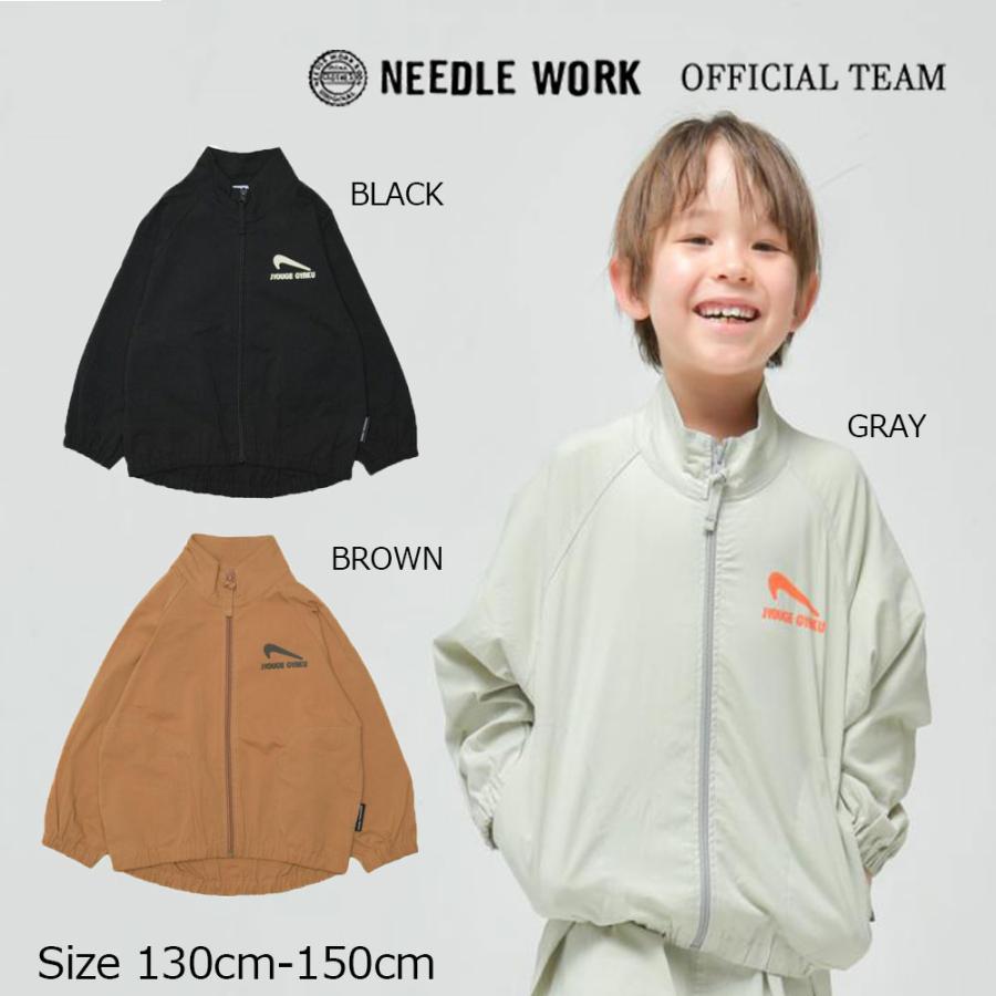 ニードルワーク （NEEDL WORK） OFFICIAL TEAM ストレッチポプリンスニーカーロゴジャケット ( 130 140 150 ) | OFFICIAL TEAM