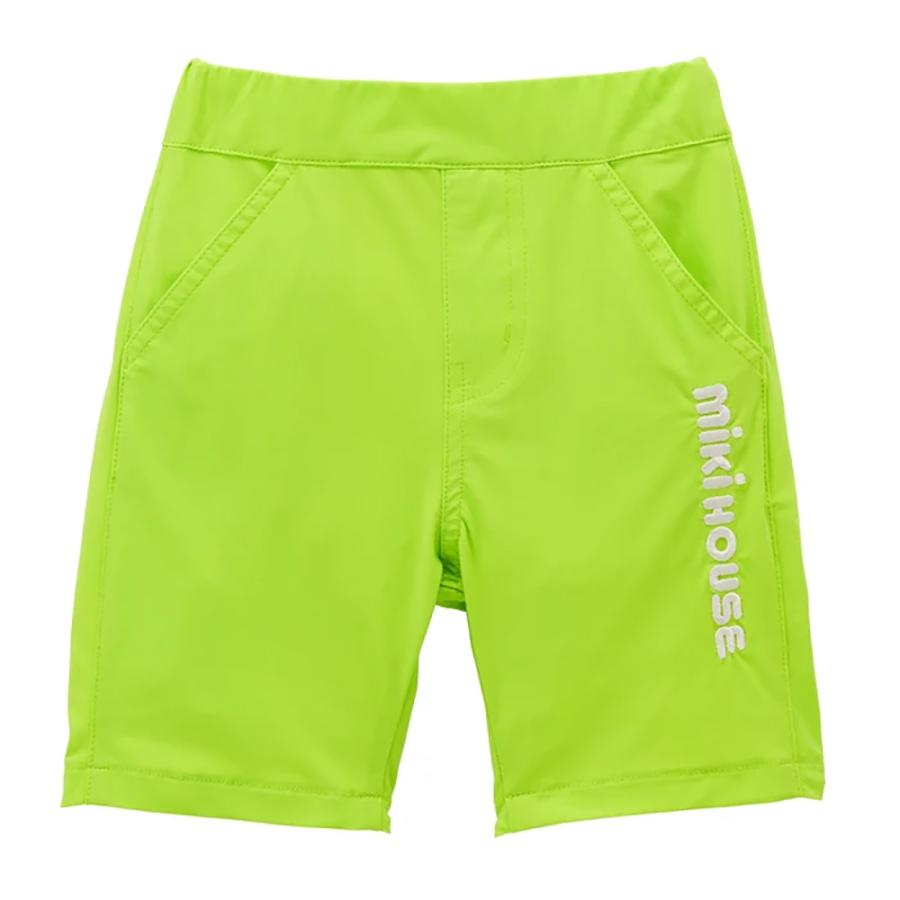 ● 取り寄せ商品●ミキハウス mikihouse 接触冷感ワンポイントロゴ６分丈パンツ ( 80 90 100 110 120 130 140 150 ) 子ども服の画像