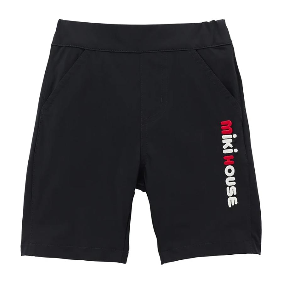 ● 取り寄せ商品●ミキハウス mikihouse 接触冷感ワンポイントロゴ６分丈パンツ ( 80 90 100 110 120 130 140 150 ) 子ども服の画像